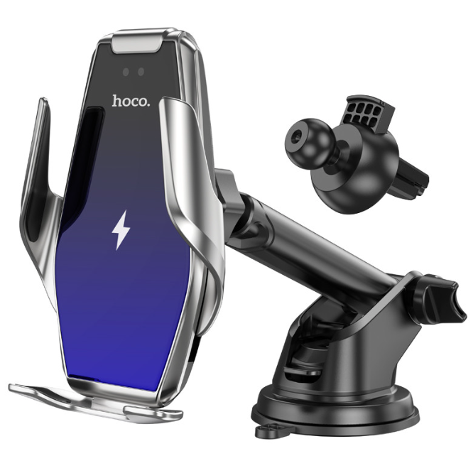 Soporte de auto con carga inalámbrica 15W Hoco S14