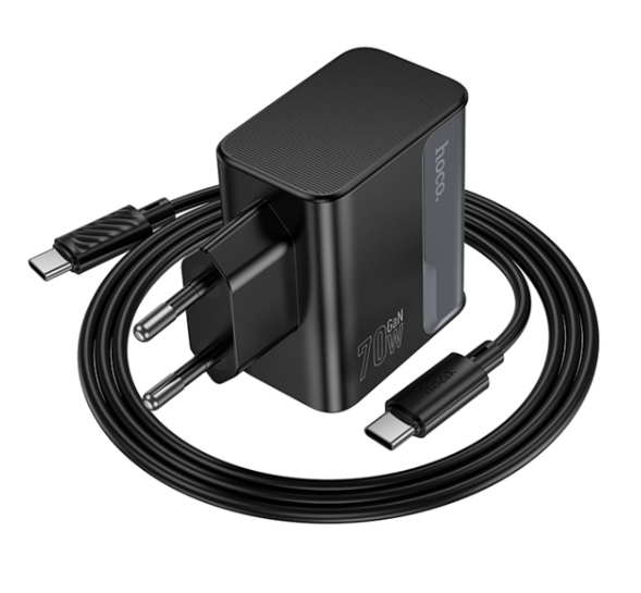 Cargador USB-C  a USB-C  PD 70W QC3.0 Hoco CS75A