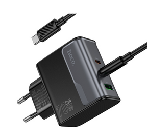 Cargador USB-C  a USB-C  PD 70W QC3.0 Hoco CS75A