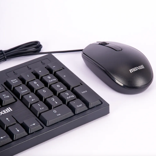 Combo de Teclado y Mouse Alambrico USB MAXELL WRKBC-10