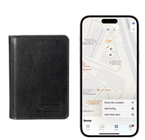 Tarjetero inteligente GPS carga inalambrica Hoco E91F