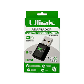 Adaptador Receptor USB Wi-Fi 600mps Ulink UL-ADW600