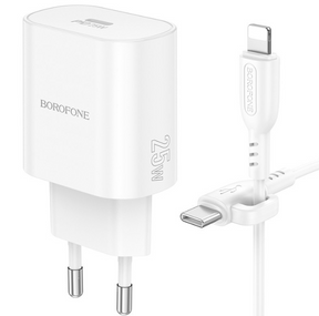 Cargador de pared  USB-C a Lightning 25W Borofone BA82A New