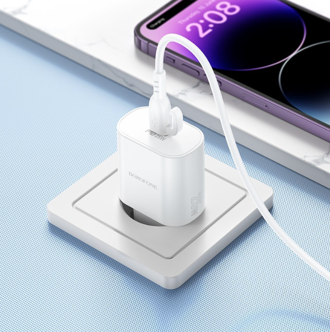 Cargador de pared  USB-C a Lightning 25W Borofone BA82A New