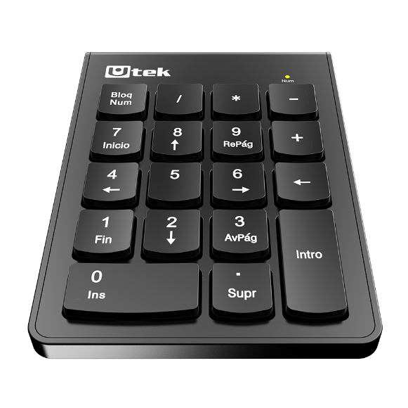 Teclado Numérico Inalámbrico 2.4 GHz Utek UT-KBN1200W