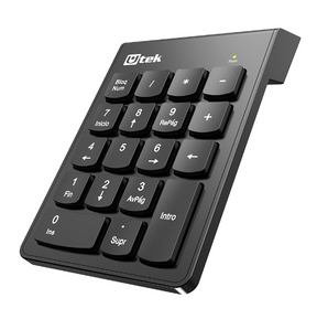 Teclado Numérico Inalámbrico 2.4 GHz Utek UT-KBN1200W
