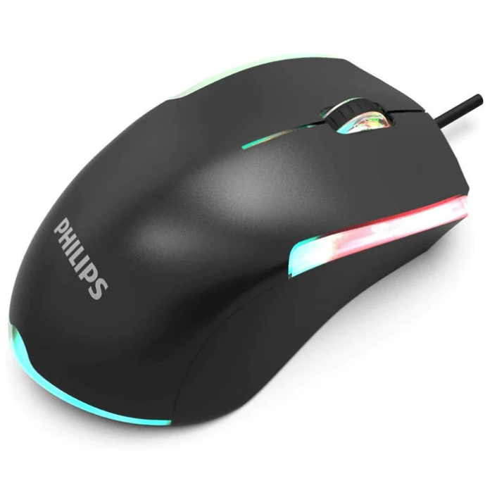 Mouse Gamer alambrico Philips SPK9314B G314 RGB retroiluminado 3600