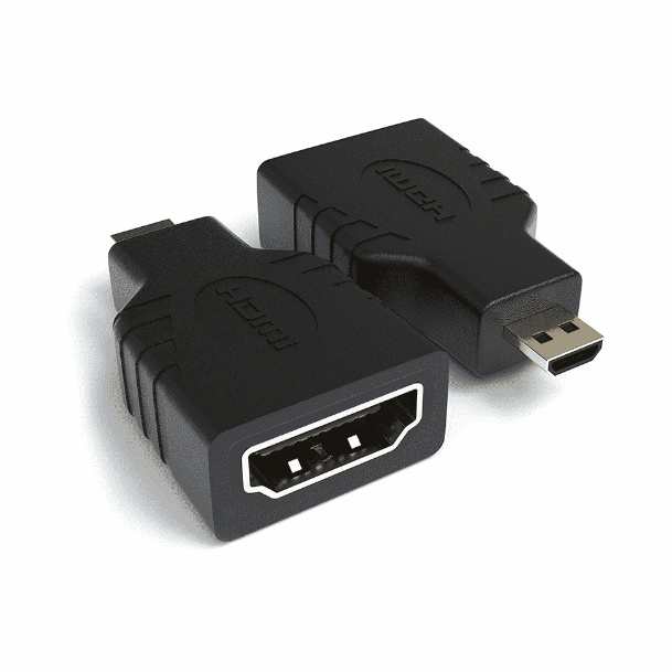 Adaptador Mini HDMI macho a HDMI hembra 1080p