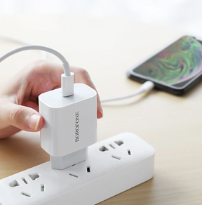 Cargador de pared USB-C 20W  Borofone BA81A New Upgrade