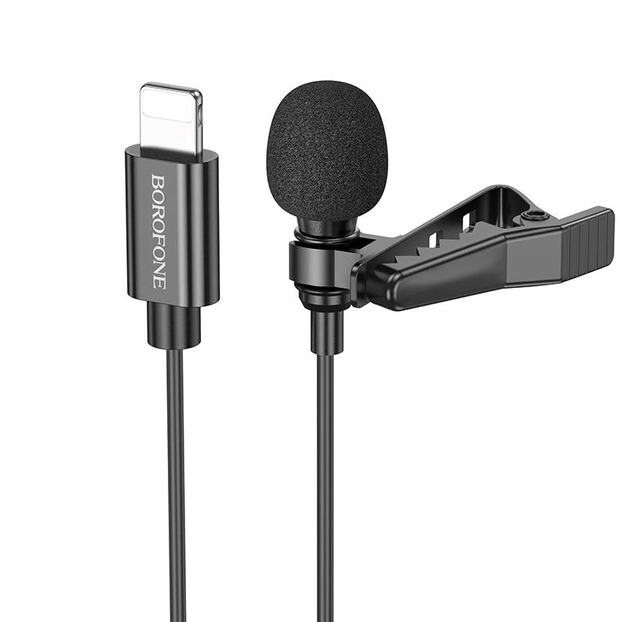 Micrófono Lavalier Lightning 2mt Borofone BFK11