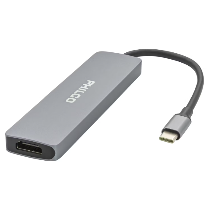 Adaptador Philco 61284 USB-C TO HDMI 4K 6 en 1