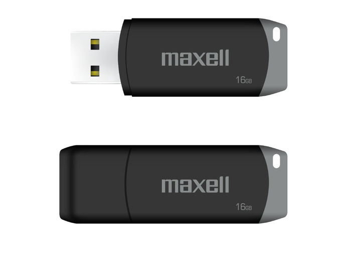 Pendrive USB 2.0 16gb Maxell negro/gris
