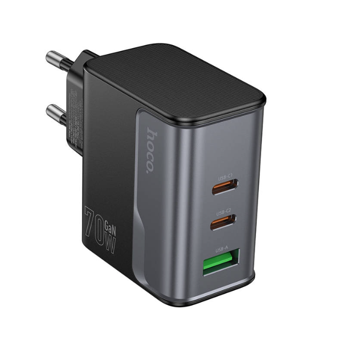 Cargador USB-C  a USB-C  PD 70W QC3.0 Hoco CS75A