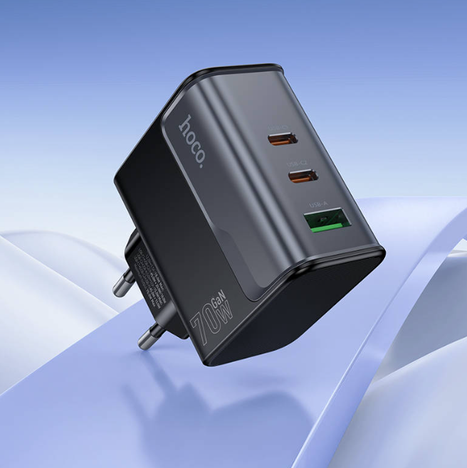 Cargador USB-C  a USB-C  PD 70W QC3.0 Hoco CS75A