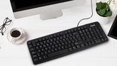 Teclado con cable USB ergonomico Maxell KB-90