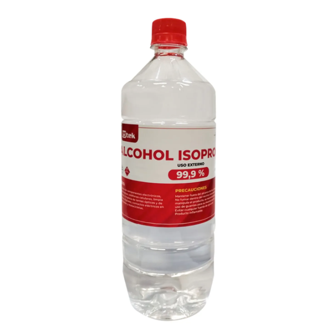 Alcohol Isopropílico 1 litro  99.9% Pureza Utek
