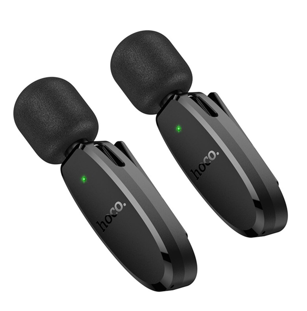Micrófono inalámbrico Lavalier Dual  Lightning to USB-C Hoco L15