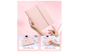 Funda con teclado para IPAD Air11 (2025/2024) Air5/Air4 10.9 rosado