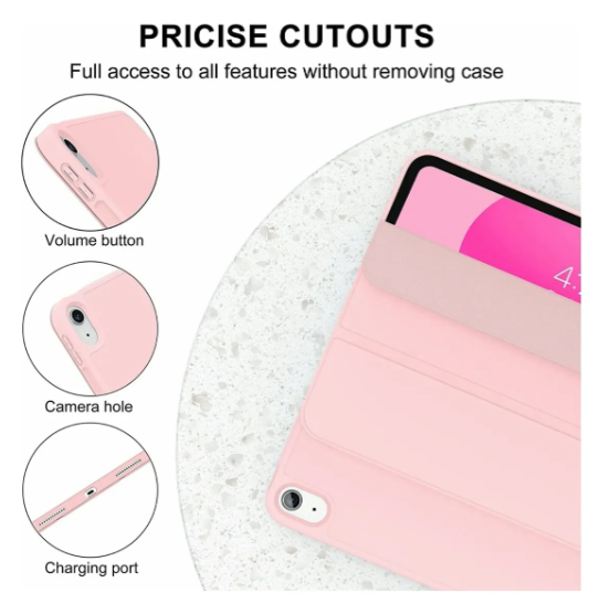 Funda con teclado para IPAD Air11 (2025/2024) Air5/Air4 10.9 rosado