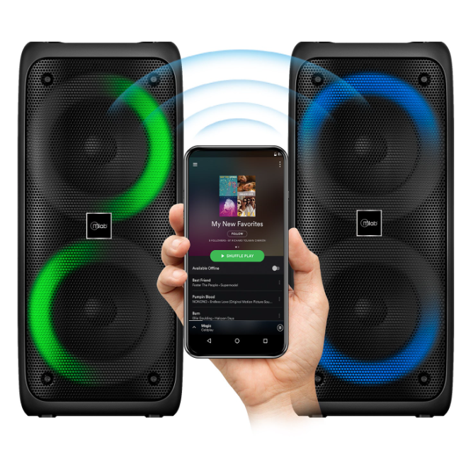 Parlante Karaoke Flaming Funky Color Feel Mlab