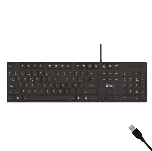 Teclado alámbrico USB Utek UT-KB750