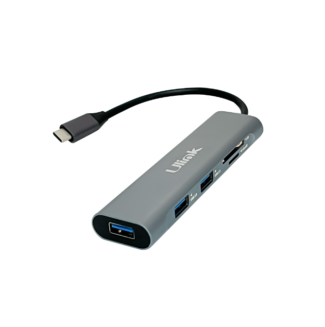 Hub adaptador multipuerto USB-C 5 en 1 Ulink UL-ADC530RD
