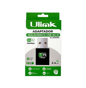 Adaptador USB Wi-Fi 2.4GHz 300Mbps Ulink UL-ADW300