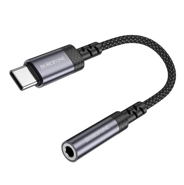Adaptador de audio Tipo-C a auxiliar 3.5 Borofone BV24