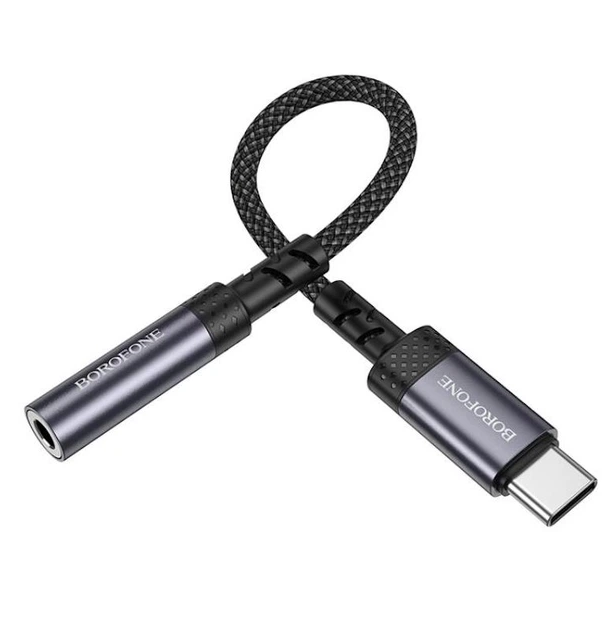 Adaptador de audio Tipo-C a auxiliar 3.5 Borofone BV24