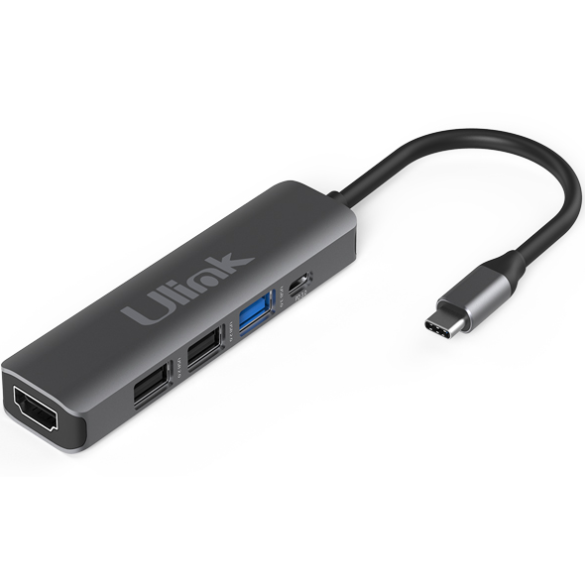 HUB Adaptador multipuerto USB C 5 en 1 Ulink UL-ADC502