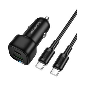 Cargador de auto con cable USB-C 38W Borofone BZ34B