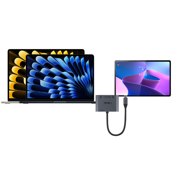 Adaptador USB-C A HDMI + VGA Aluminio 4K Ulink UL-ADC420V