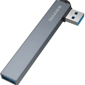 Adaptador Hub USB 4 en 1 5Gbps 3.0 Borofone FH1