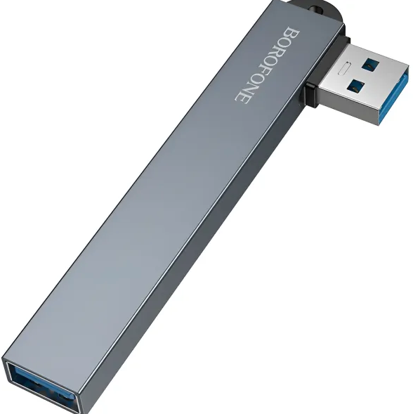 Adaptador Hub USB 4 en 1 5Gbps 3.0 Borofone FH1