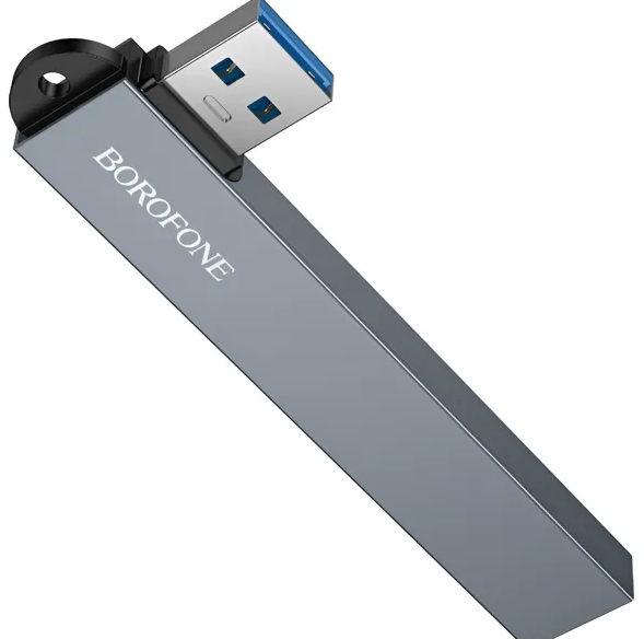 Adaptador Hub USB 4 en 1 5Gbps 3.0 Borofone FH1