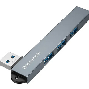 Adaptador Hub USB 4 en 1 5Gbps 3.0 Borofone FH1