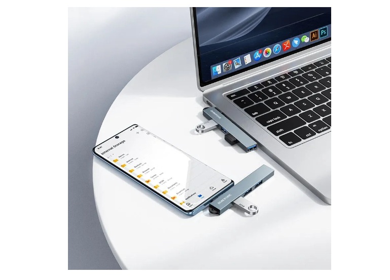 Adaptador Hub USB-C 4 en 1 5Gbps 3.0 Borofone FH1A