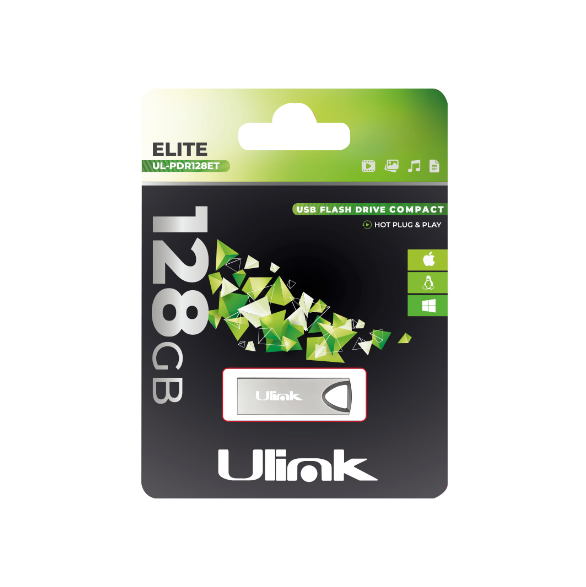 Pendrive USB 128GB 2.0 Flash Drive Elite Ulink UL-PDR128ET