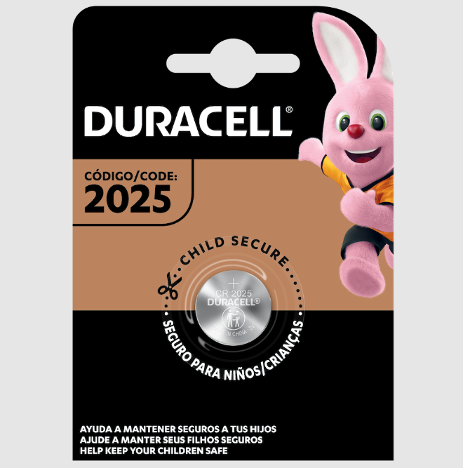 Pila Duracell Boton CR2025 3V