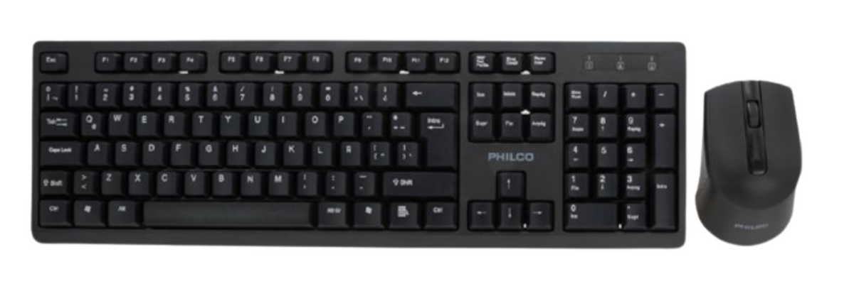 Kit Teclado y Mouse inalámbrico Philco 6354K