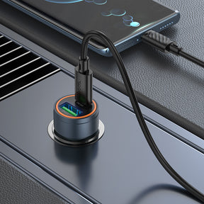 Cargador de Auto doble puerto USB to USB-C 30W Hoco Z57A