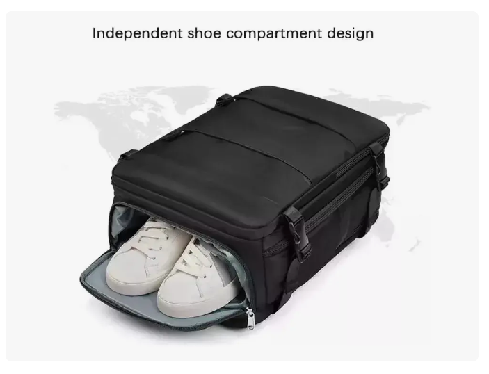 Mochila Bolso Viaje Organizador Abajo Avion 40l Capacidad