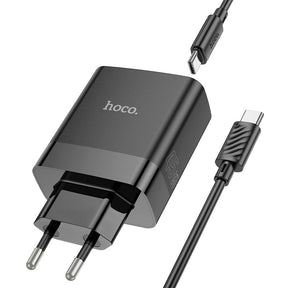 Cargador de pared Hoco C127A USB-C de 45W QC3.0