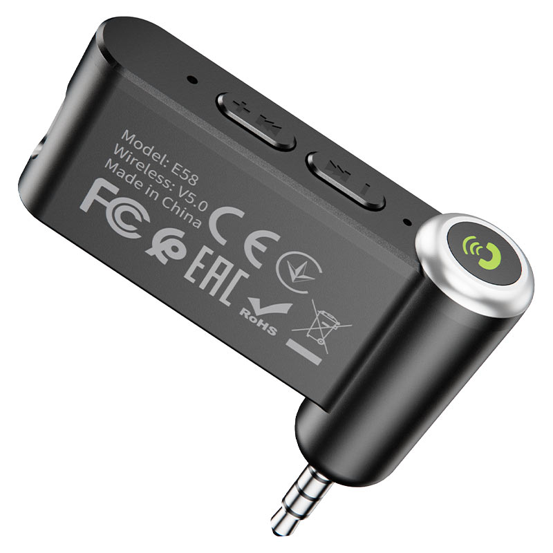 Receptor Bluetooth de auto  AUX 3,5mm Hoco E58