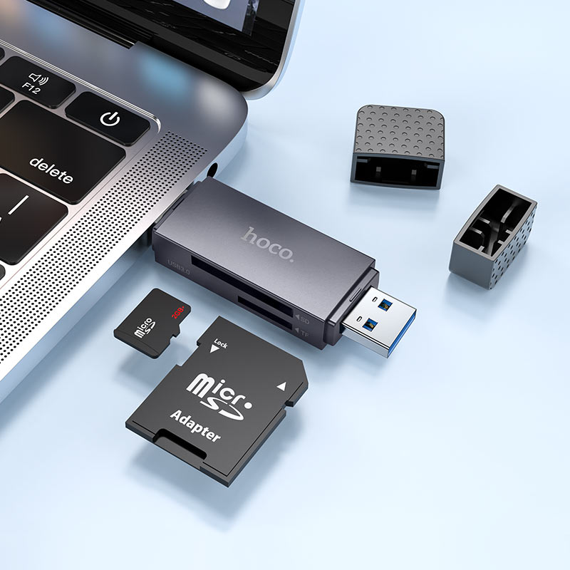 Lector de tarjeta micro SD y SSD 2 en 1 usb y usb-c Hoco HB45
