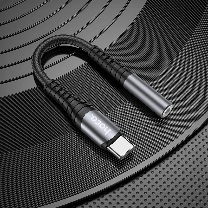 Adaptador de audio Tipo-C a auxiliar 3.5 Hoco LS33