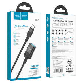 Alargador  Tipo-C macho a USB hembra USB3.0 Hoco U107