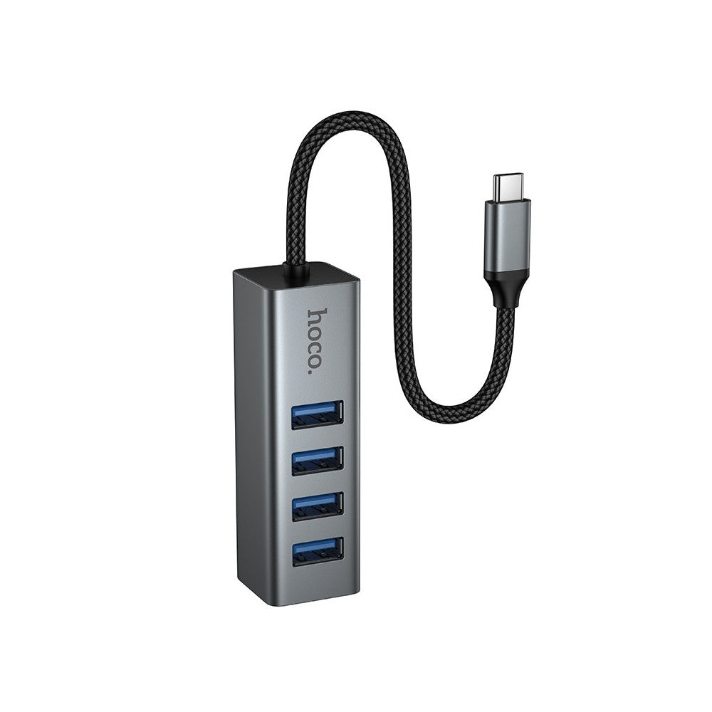 Adaptador USB-C a 4 puerto USB  3.0 Hoco HB1C