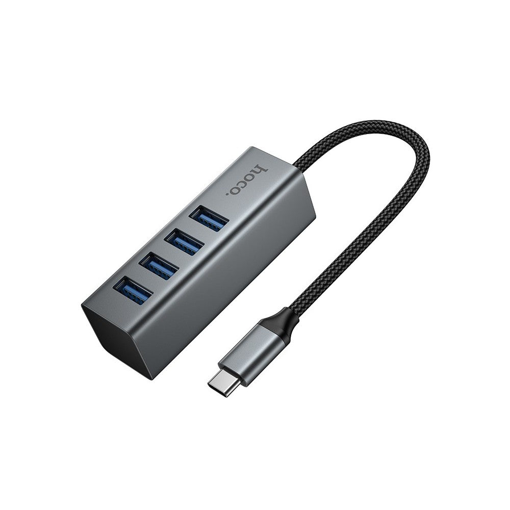 Adaptador USB-C a 4 puerto USB  3.0 Hoco HB1C