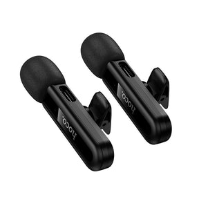 Micrófono inalámbrico de solapa Dual Mic USB-C Y para IP Hoco L20A
